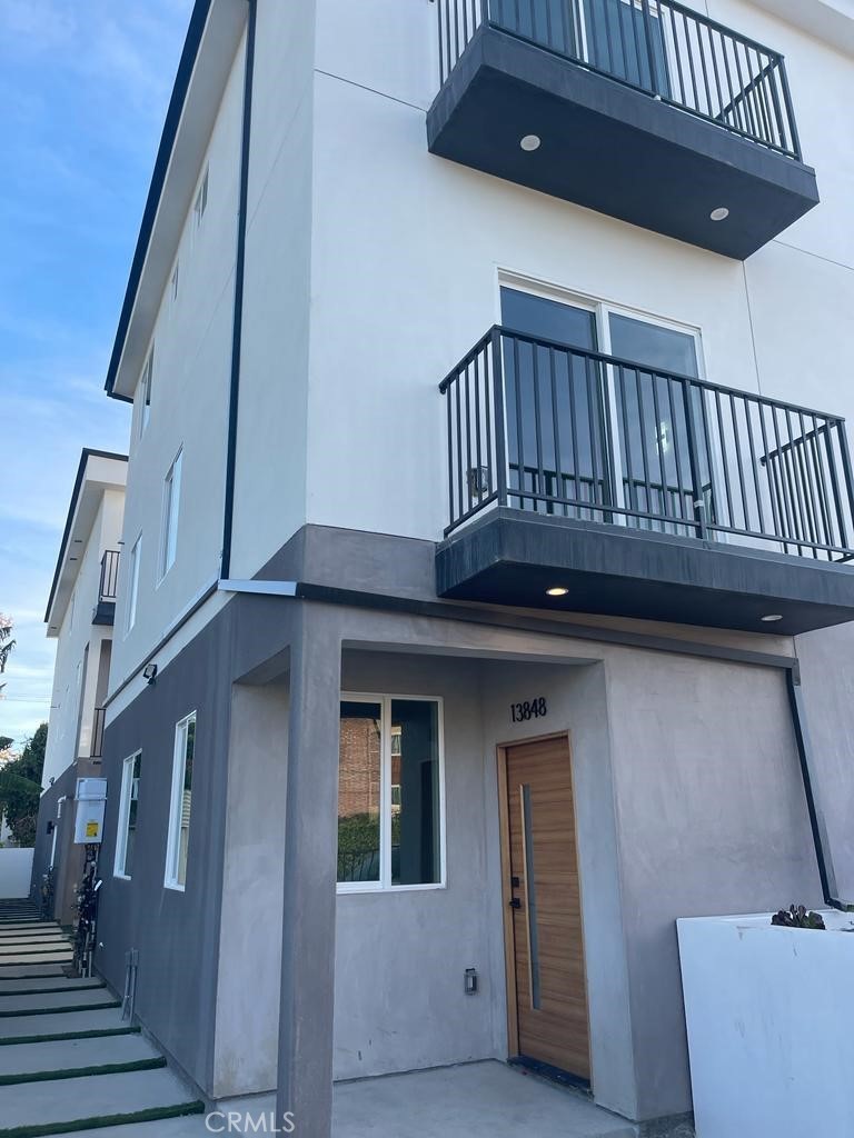 a front view of a house with entryway