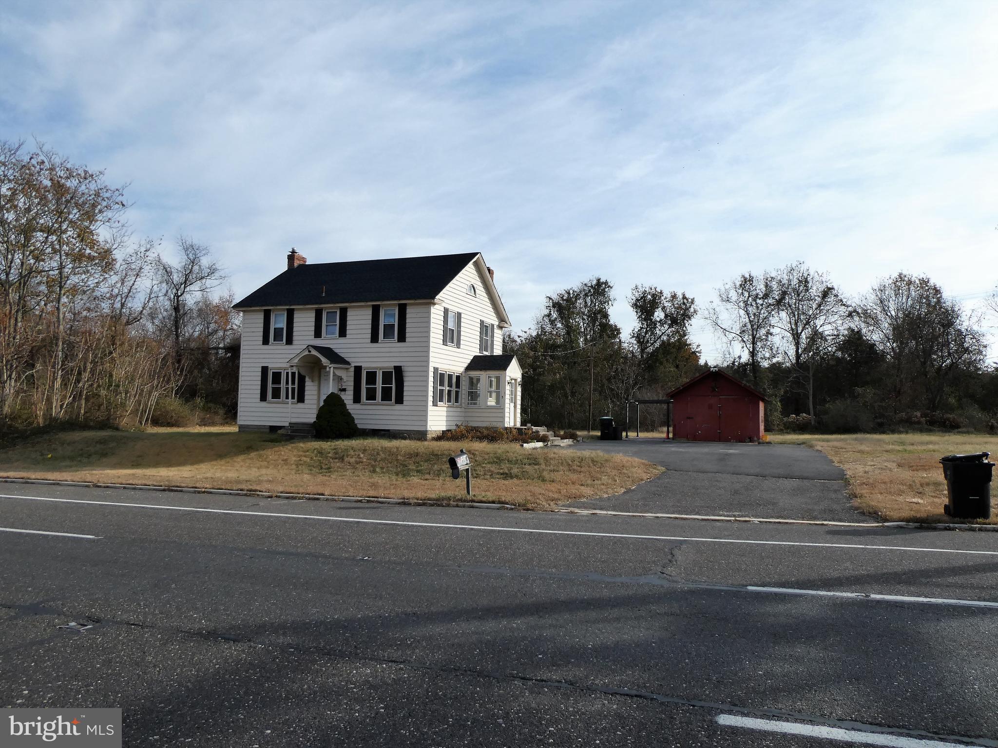 a view of street with houses