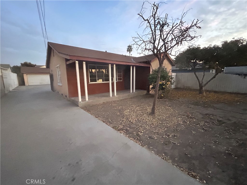 a view of a house with a porch