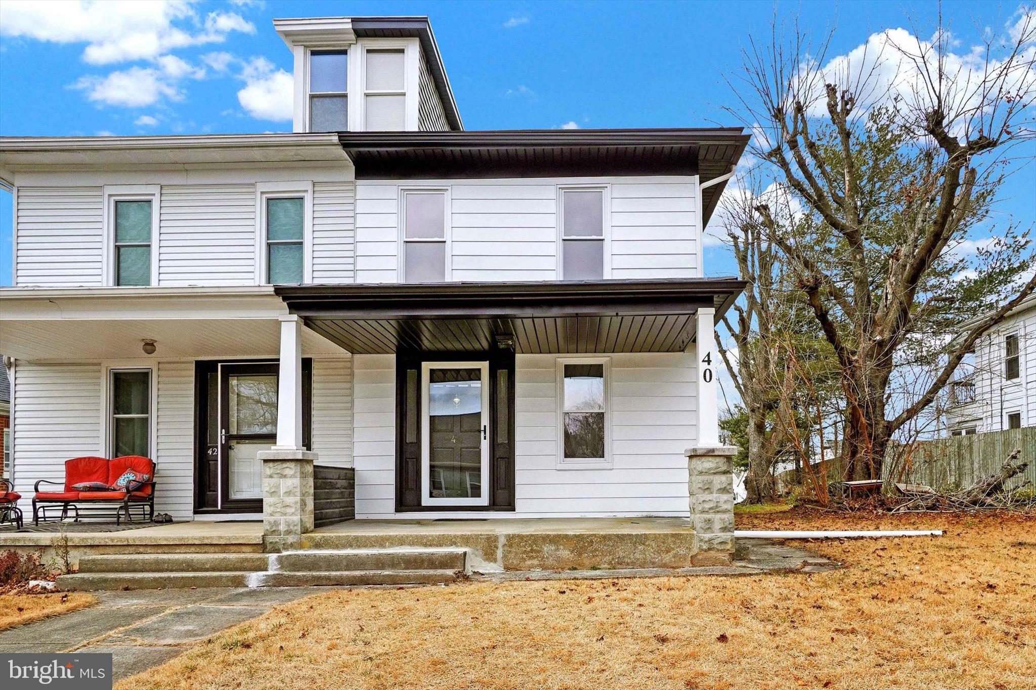 a view of a house with a patio