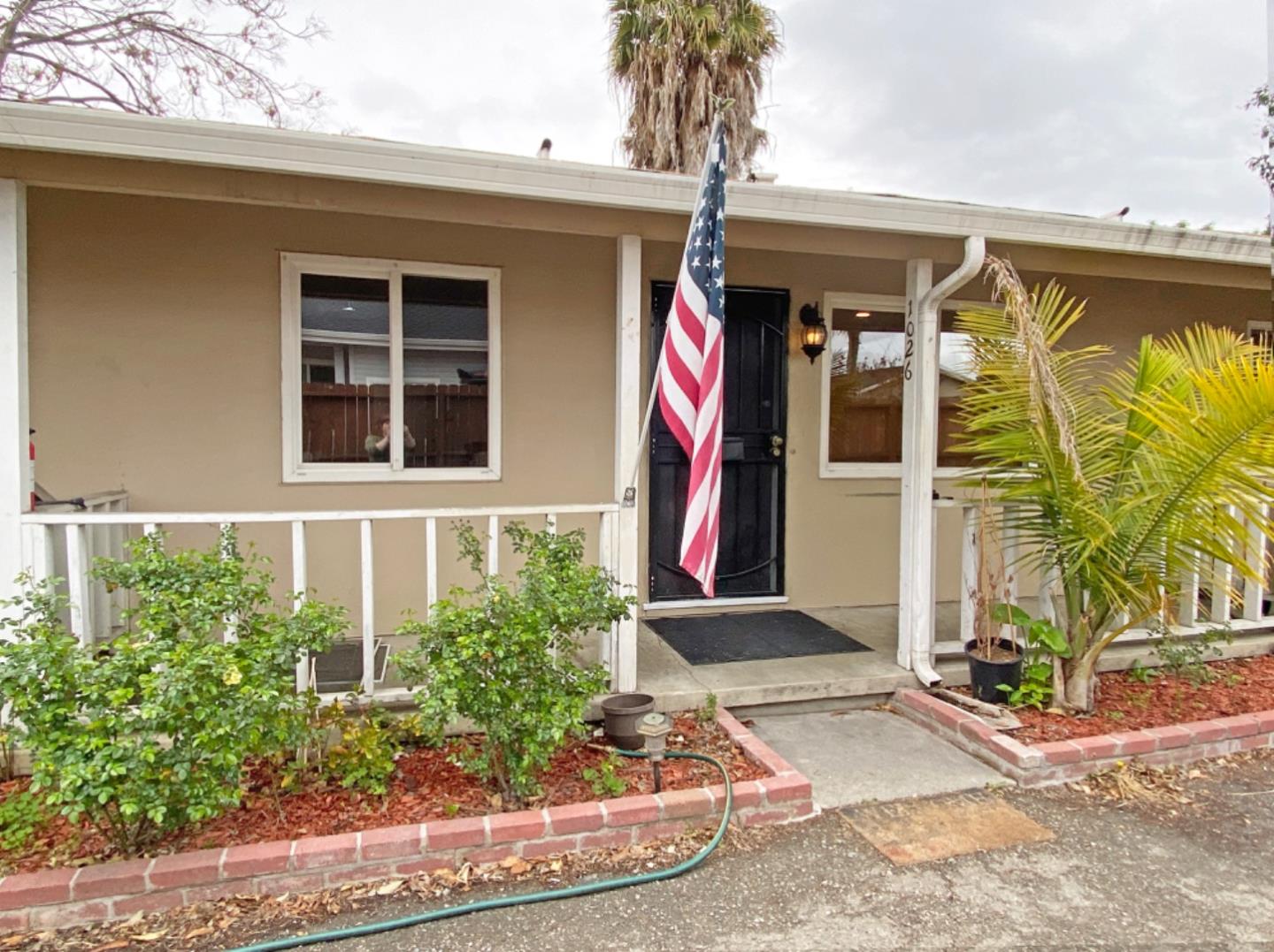 a front view of a house