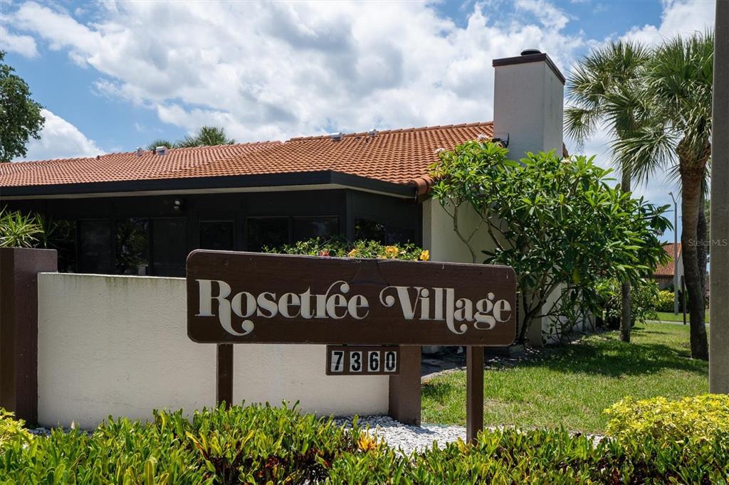 Rosetree Village a popular villa community located back off of Ulmerton Road - Convenient, central Pinellas County location but back from the crowded roads in a quiet neighborhood