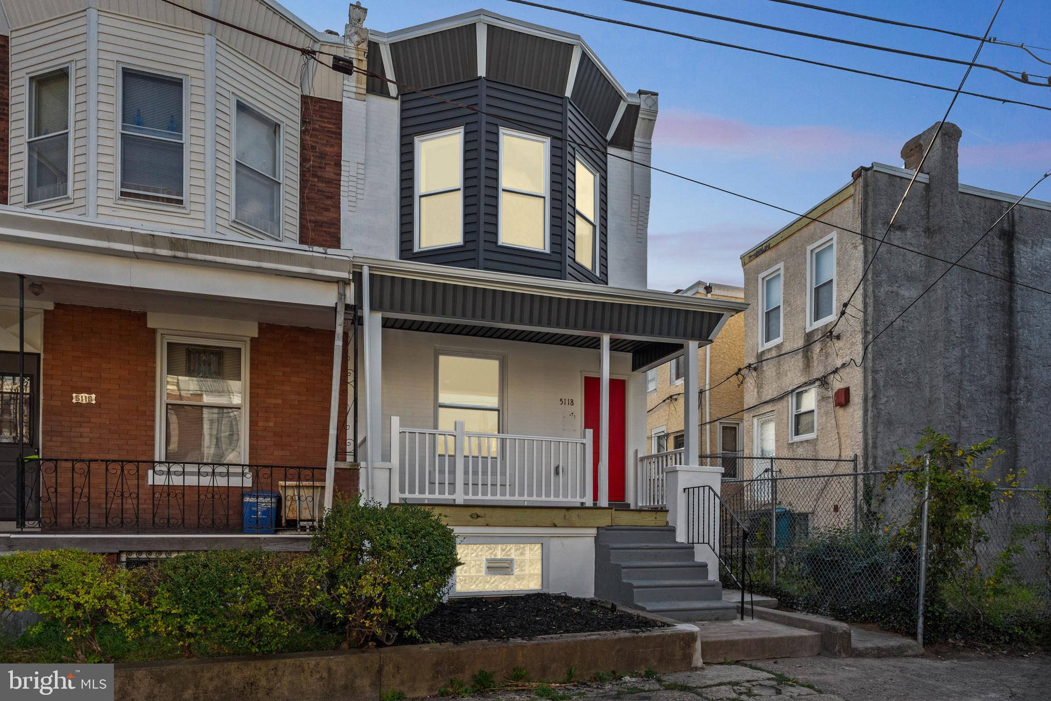 a front view of a house