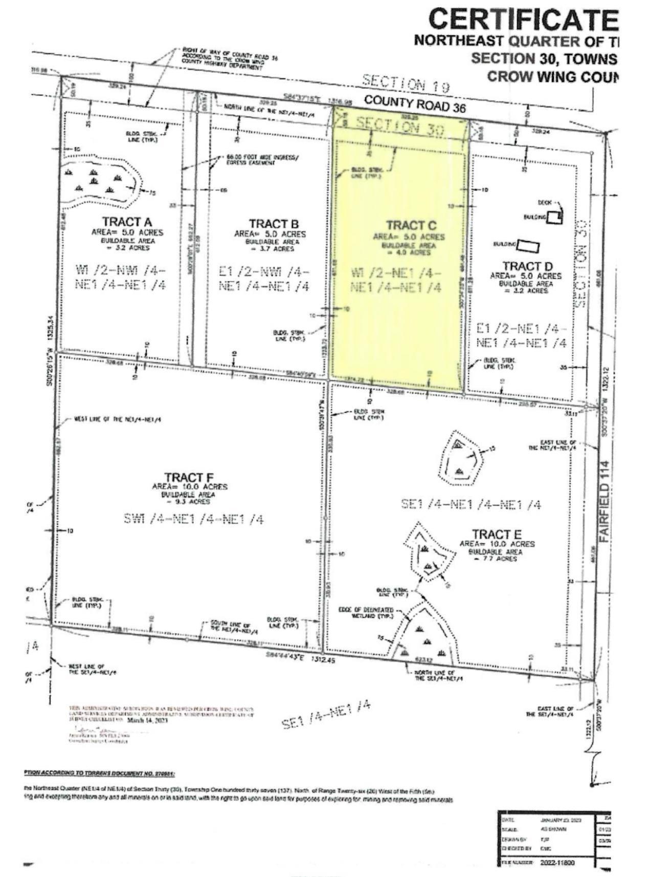 Tract C County Road 36 Crosby MN 56441 Compass