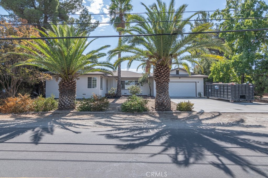 a view of a house with a tree in front