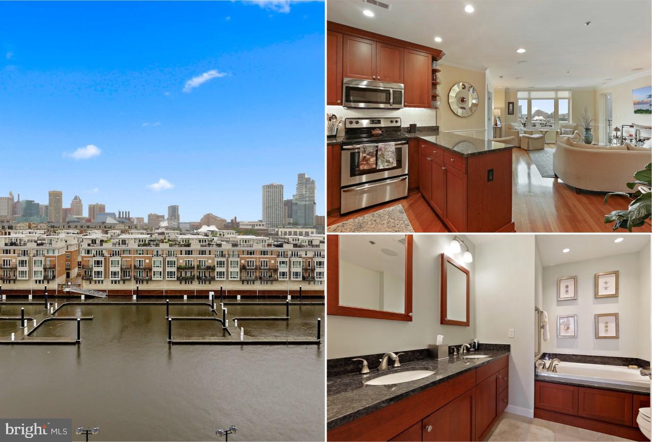 a kitchen with stainless steel appliances kitchen island granite countertop a stove a sink and a refrigerator