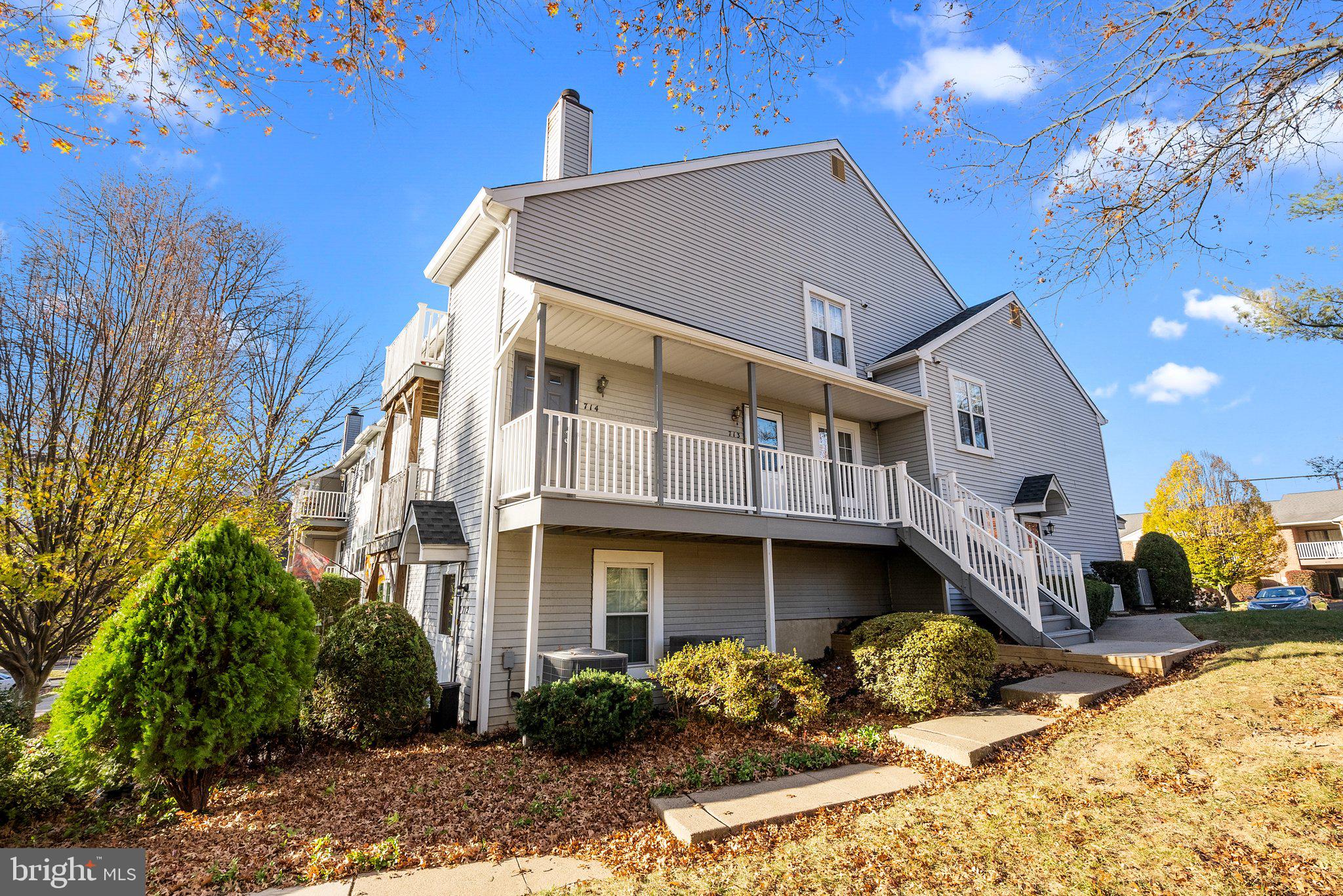 a front view of a house