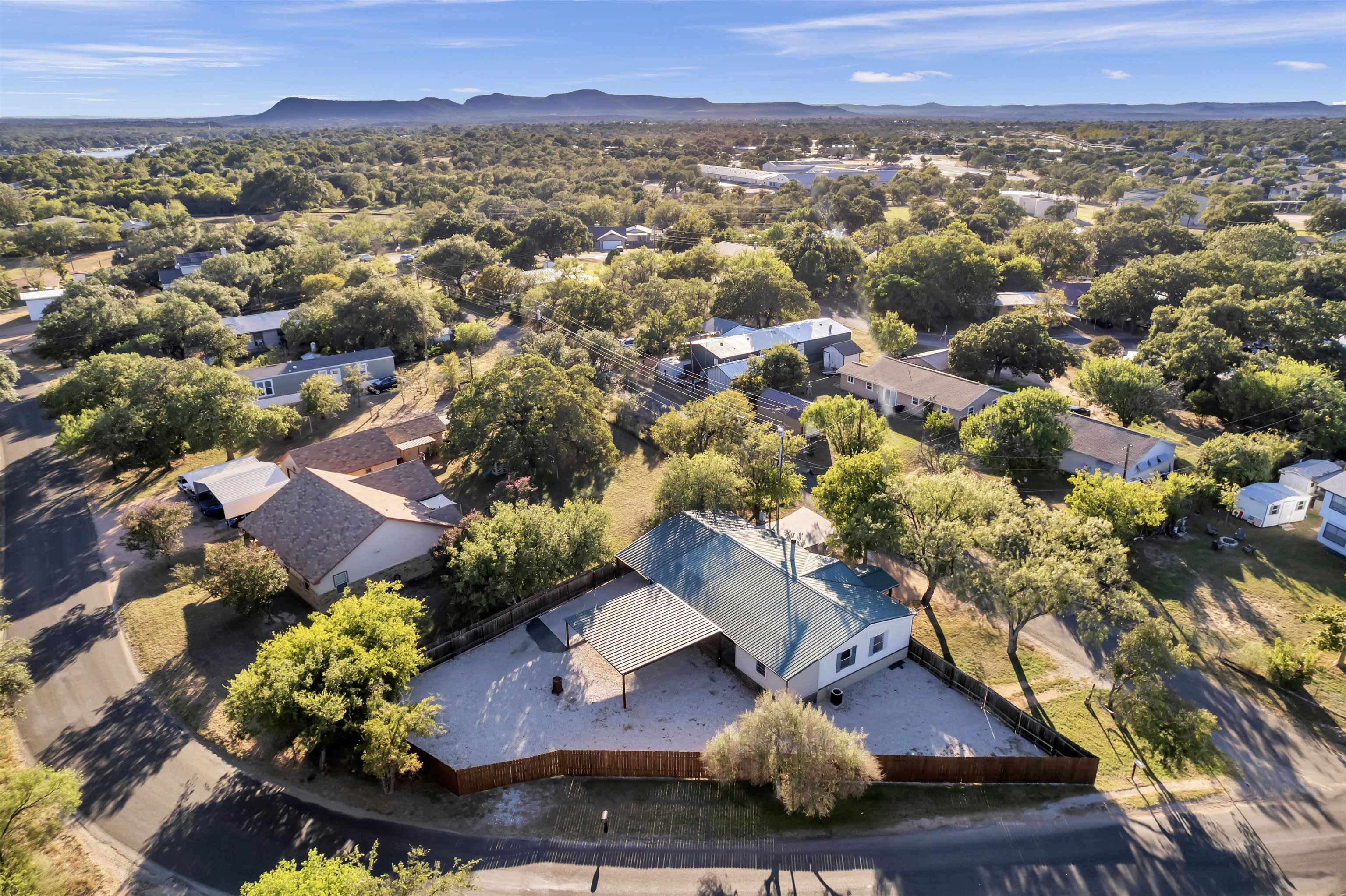 an aerial view of multiple house