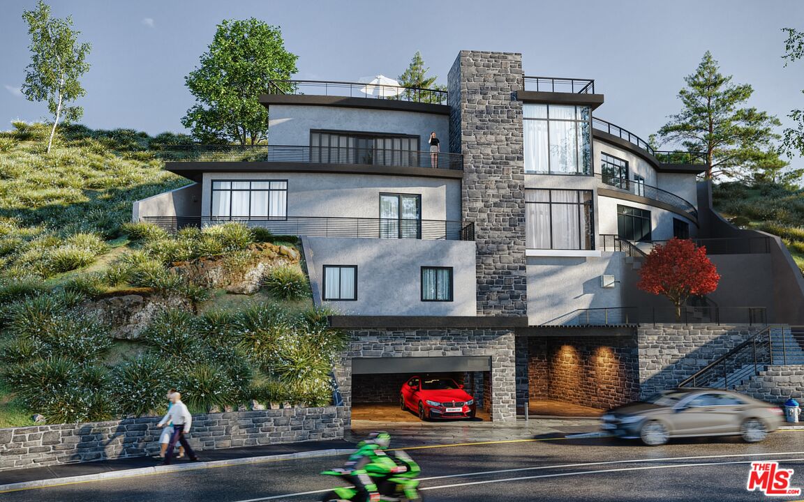 a building view with balcony and outdoor space