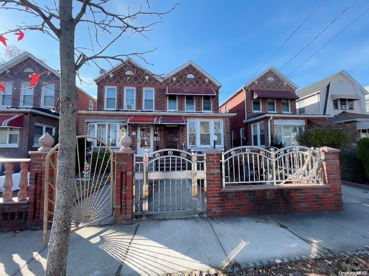 a front view of a house