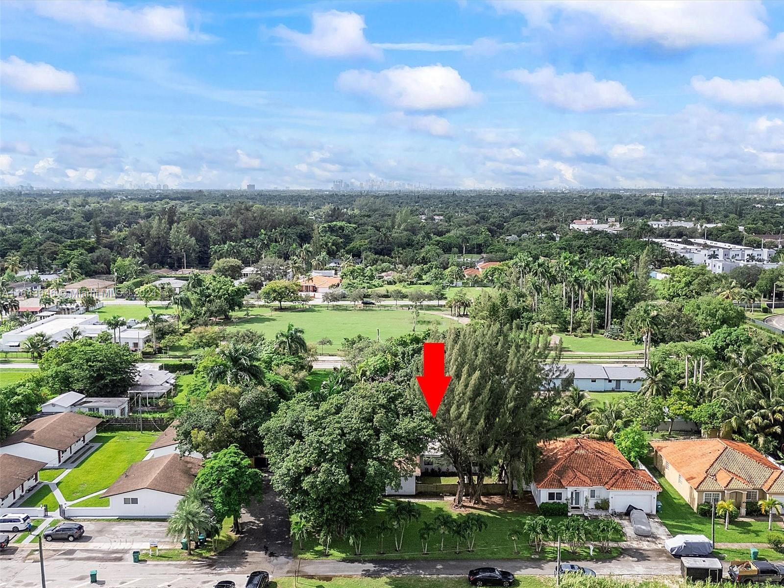 a view of a lot of trees and houses