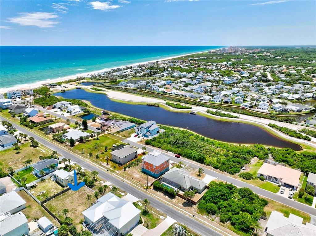 an aerial view of a city