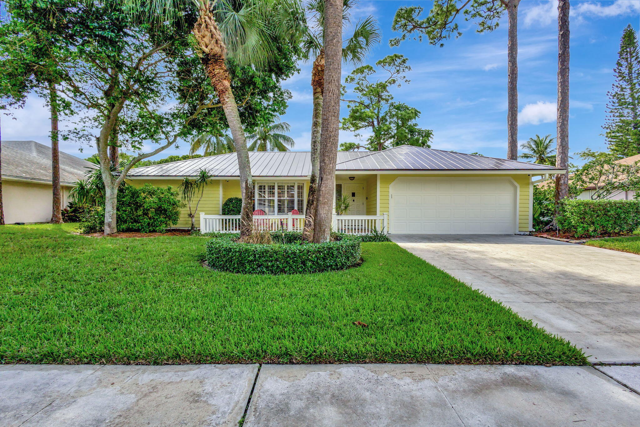 front view of house with a yard