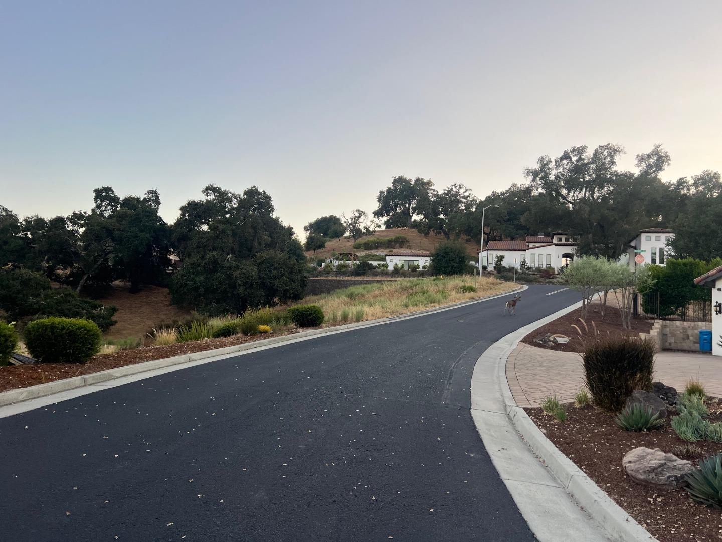 an outdoor view with patio