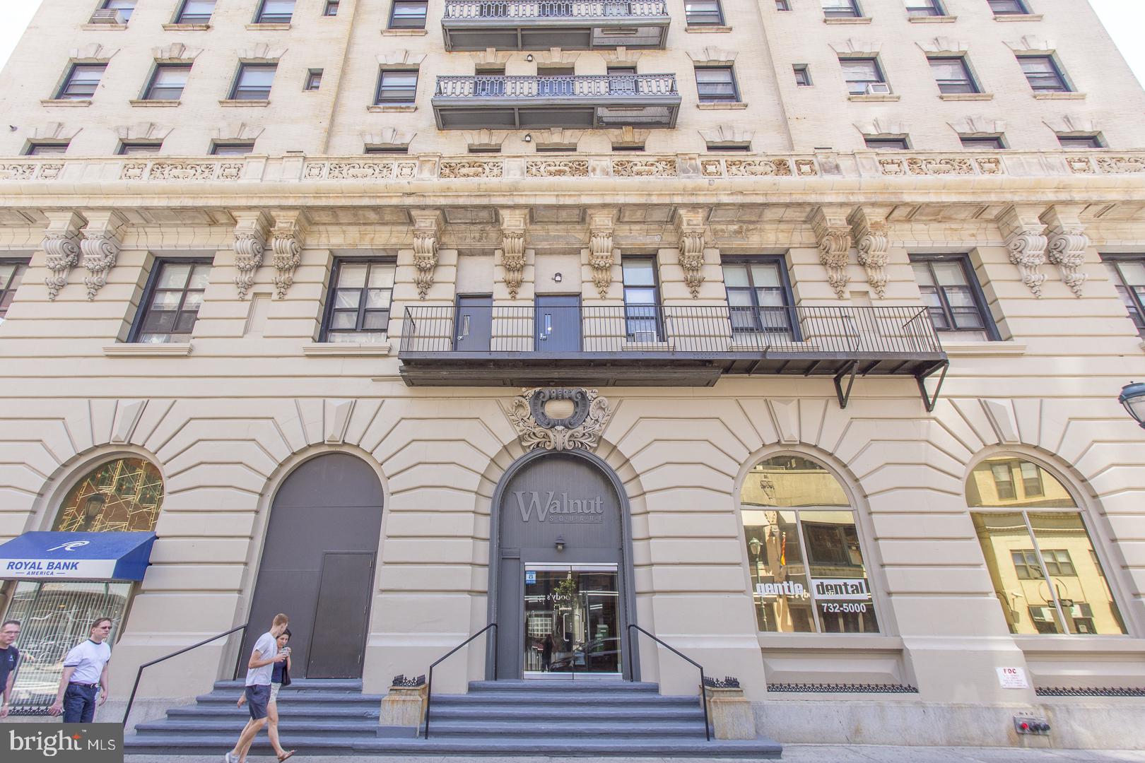 a view of a building with entryway