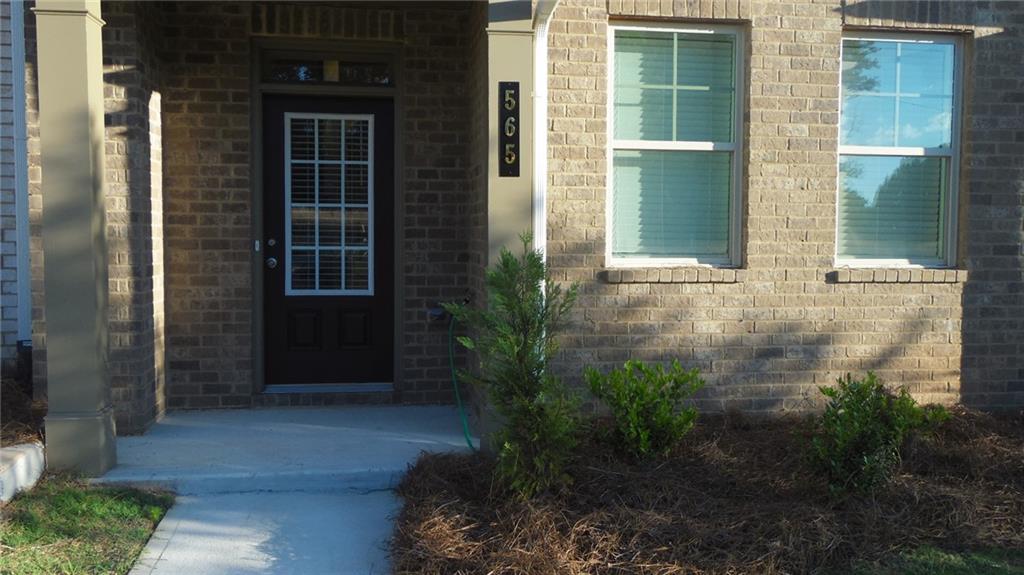 a view of entrance front of house