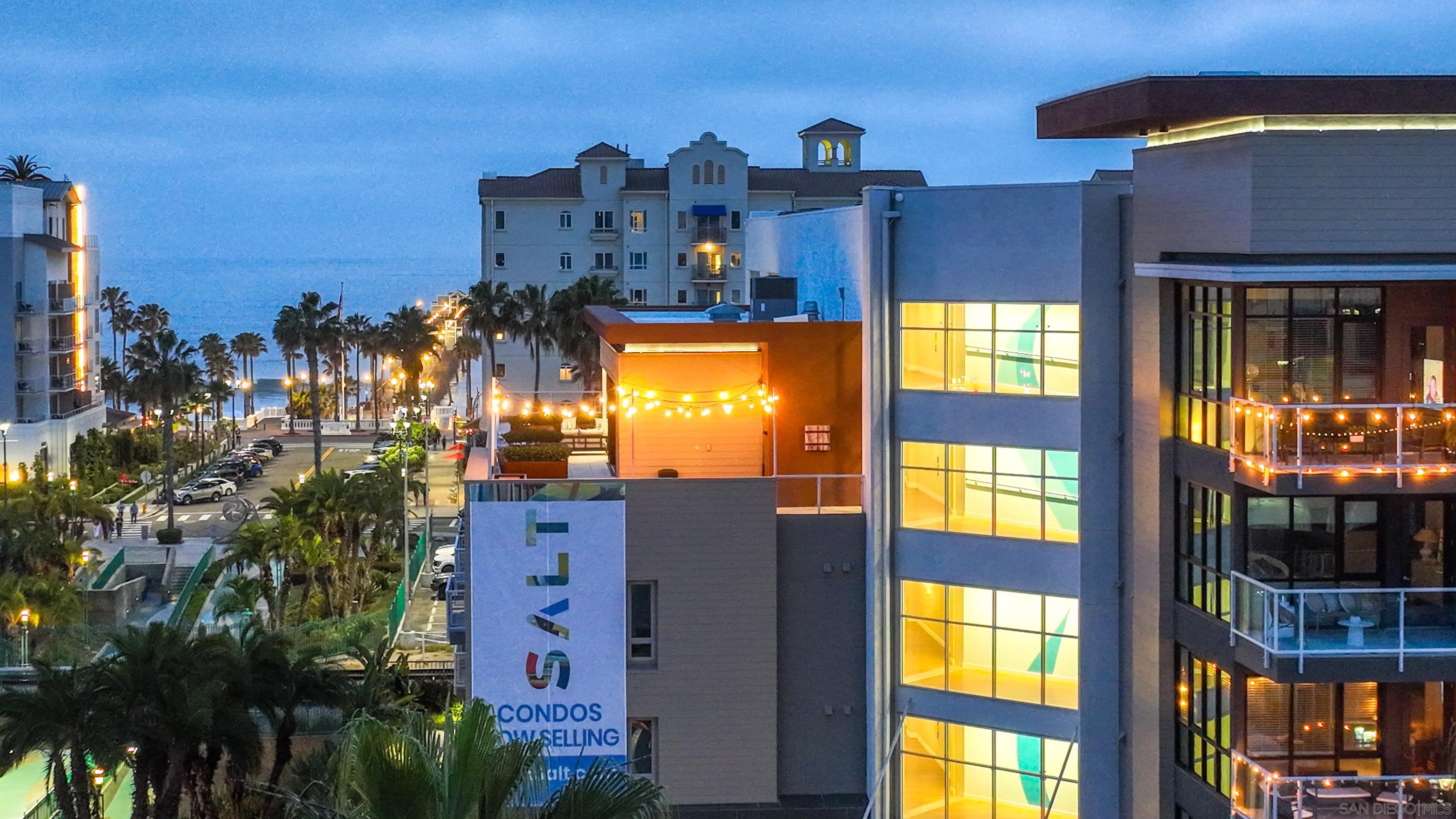 a building view with a outdoor space