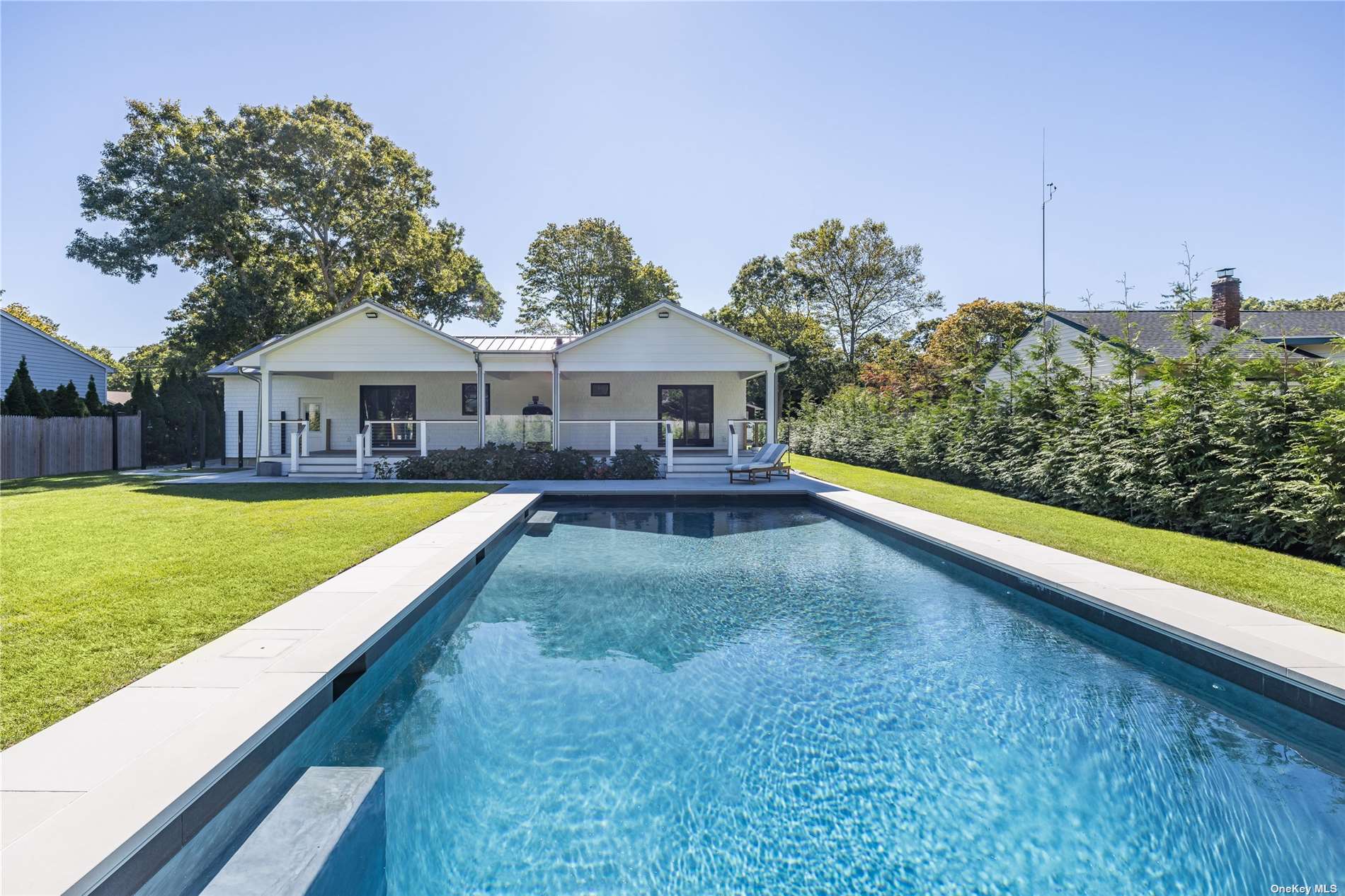 a view of outdoor space yard and swimming pool