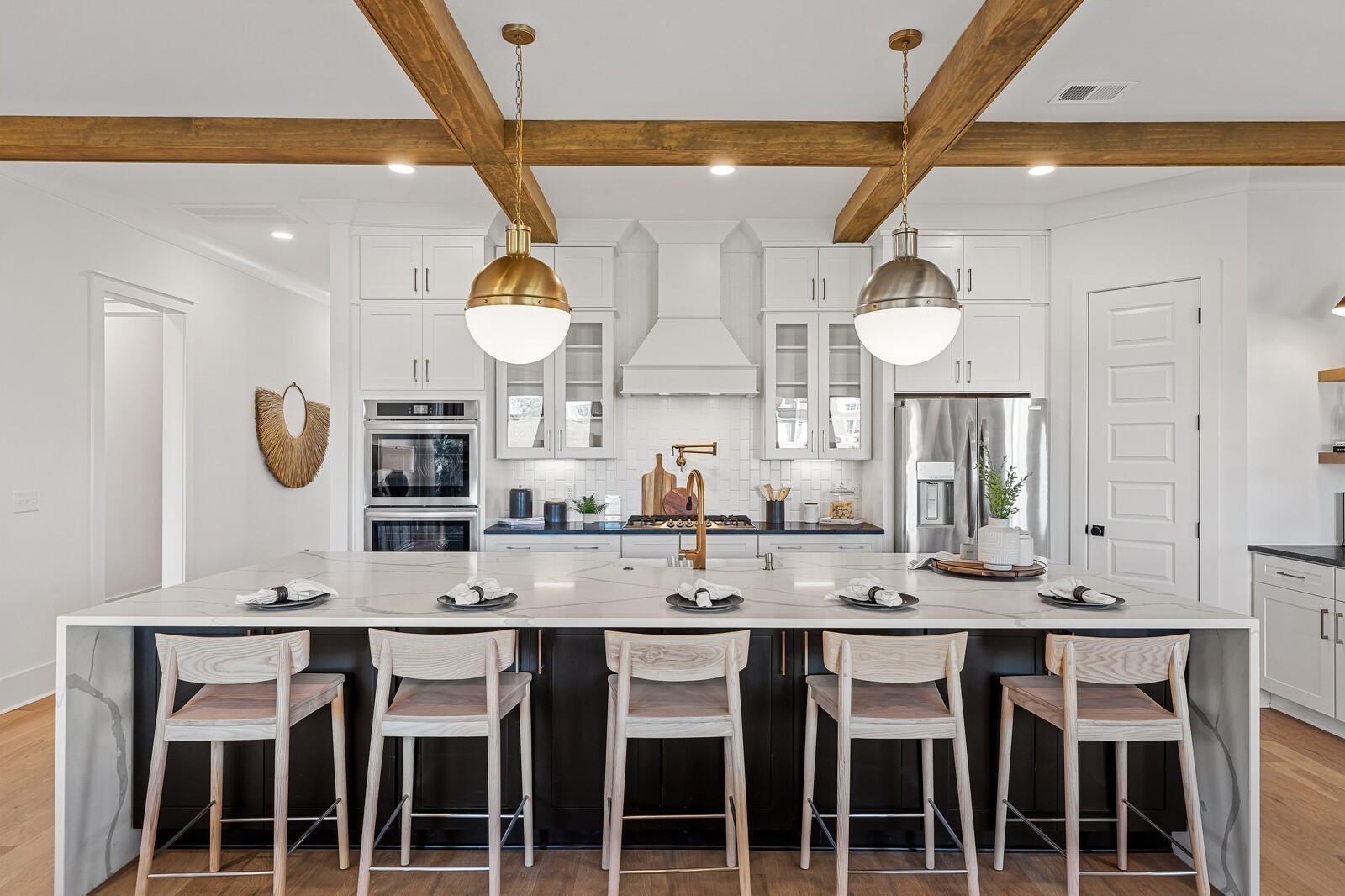 Just look at this beautiful kitchen in the popular Wentworth plan! These are pictures of a similar Wentworth we built. Selections in Lo t201 will be different. See agent for selections.