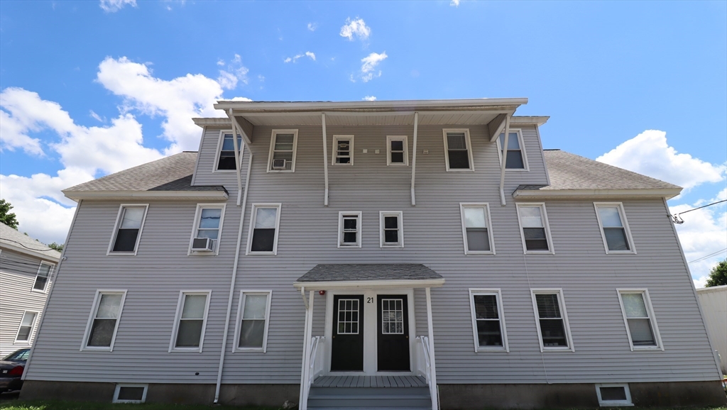 a front view of a house