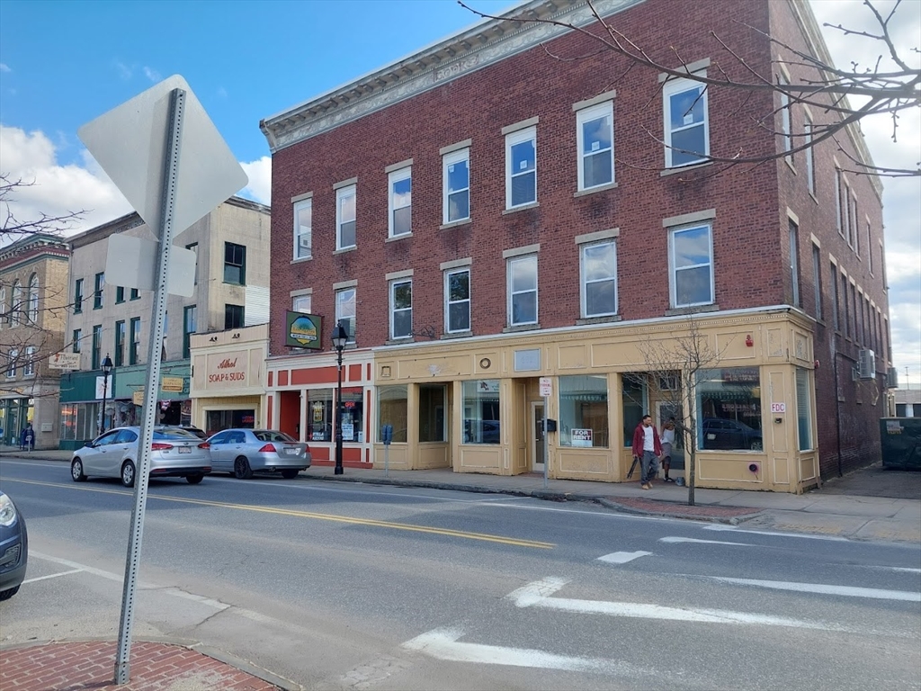 a view of street with a building and a street