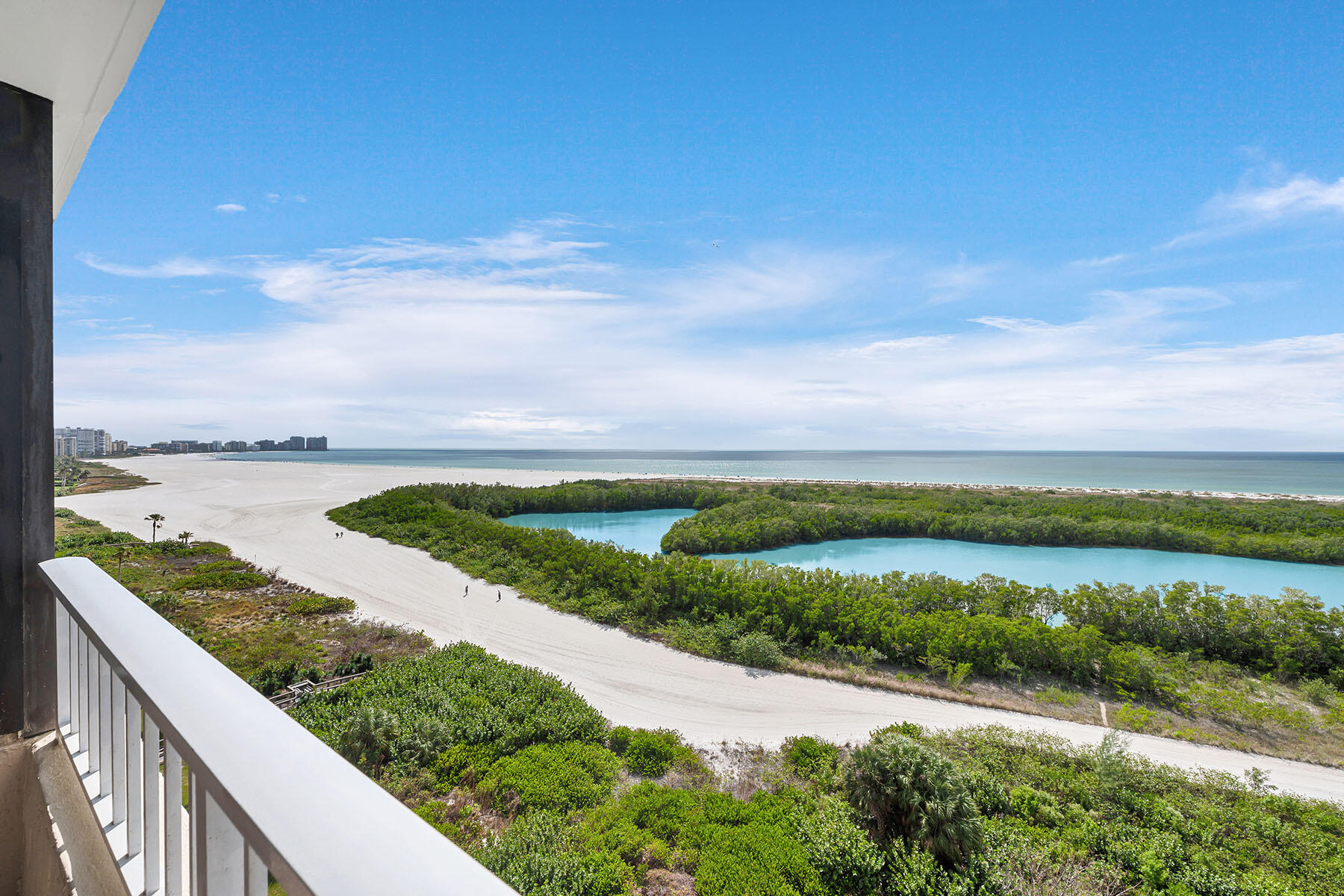 a view of a lake with a outdoor space