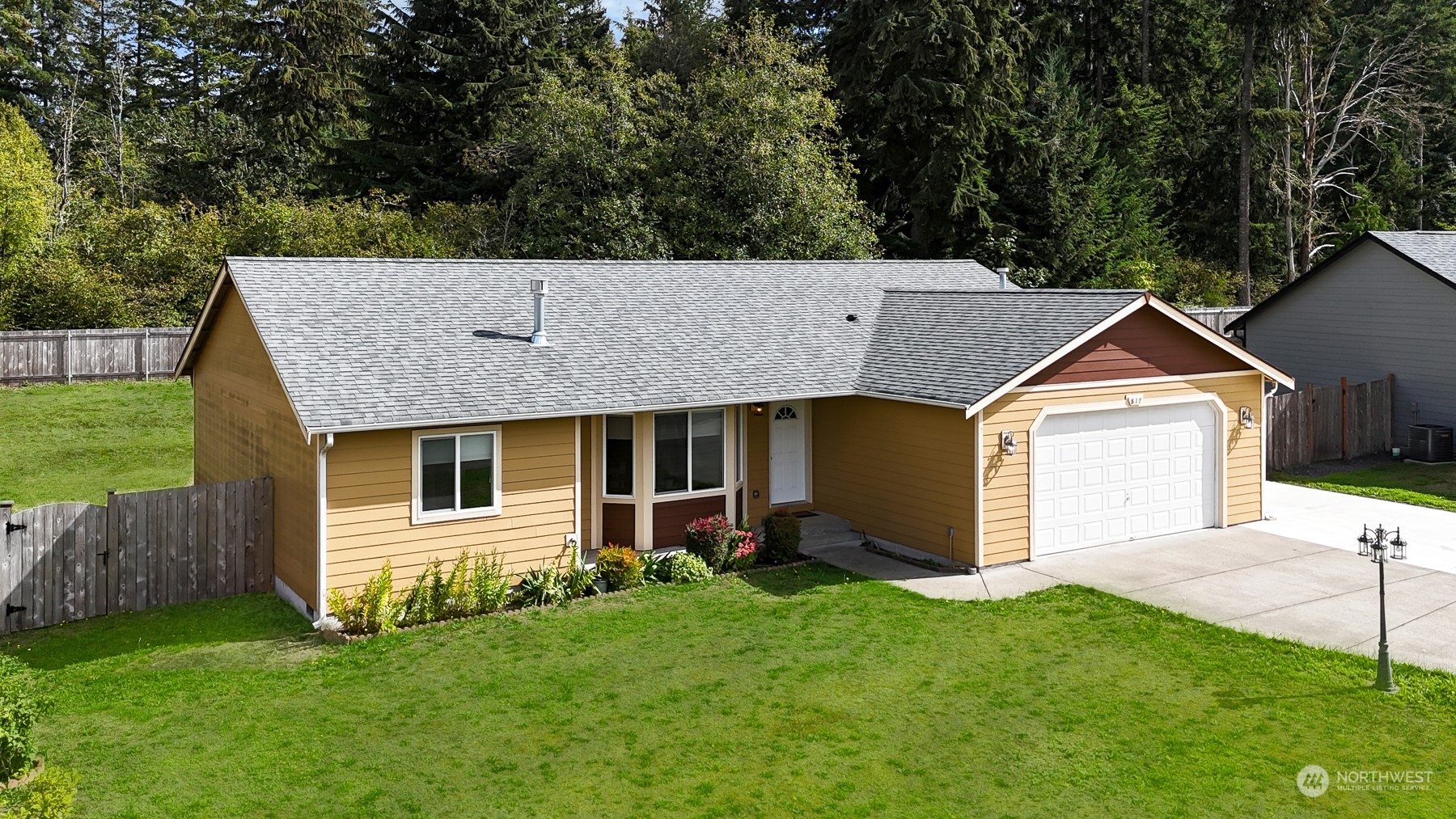 front view of house with a yard