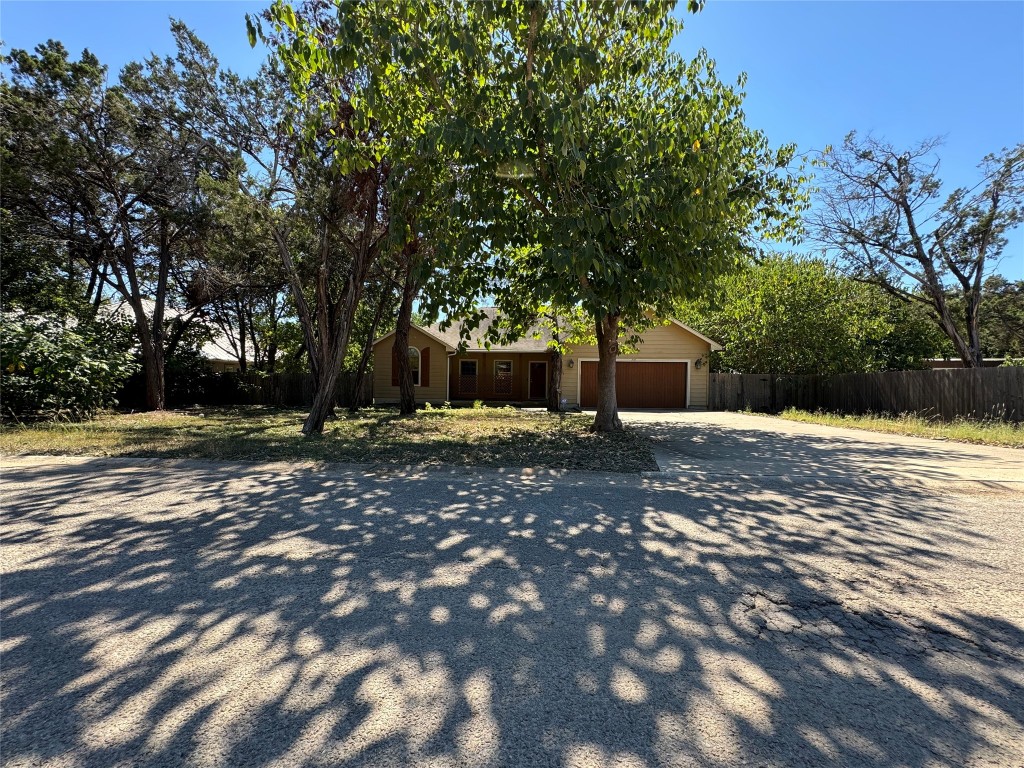 Shaded front yard