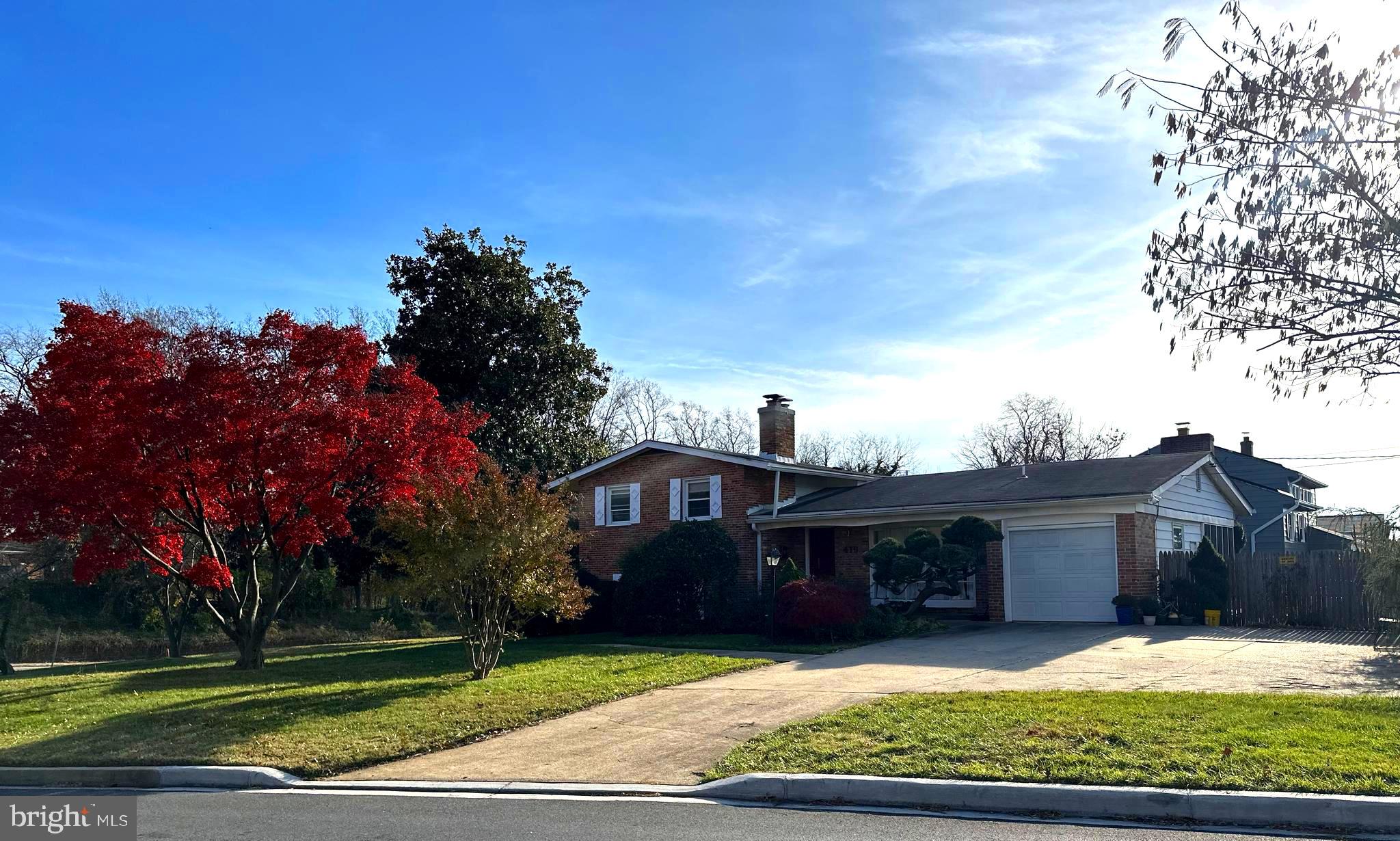 a view of house with a yard