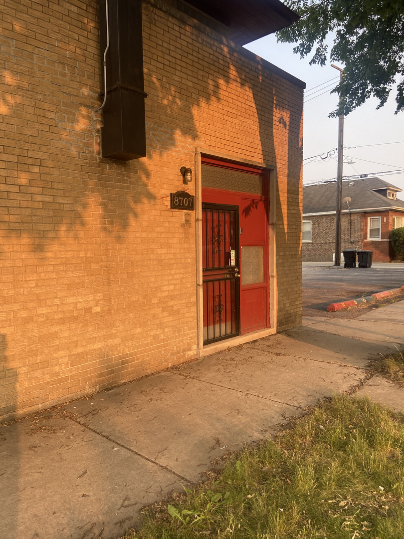 a view of a door front of a house