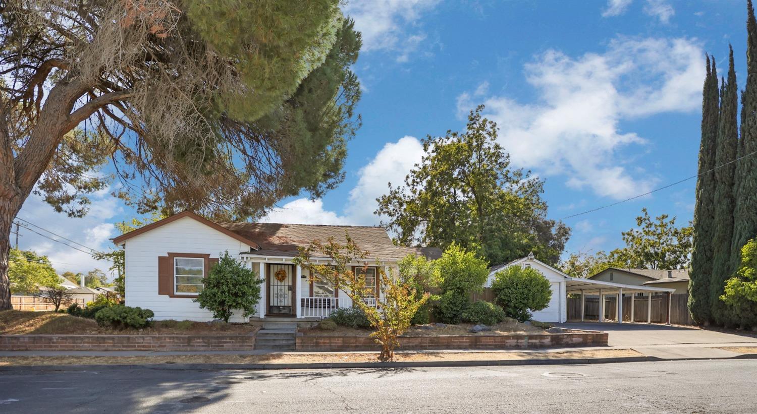 front view of house with a street