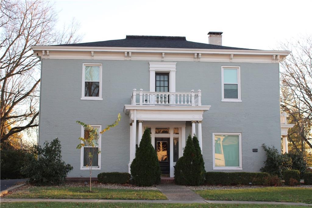 a front view of a house