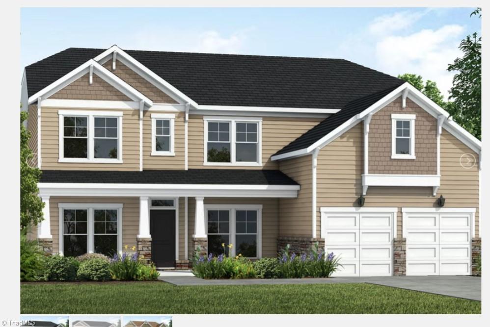 Photo Rendering of Elevation of home under construction