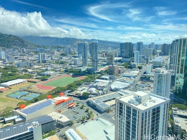 a city view with buildings