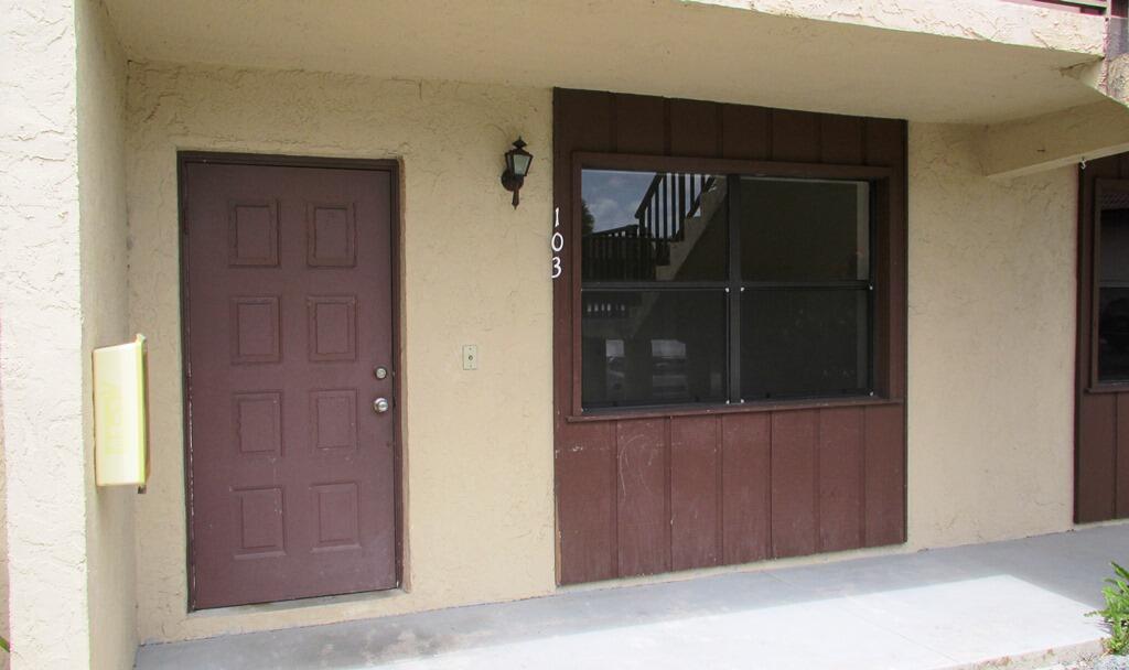 a view of a front door