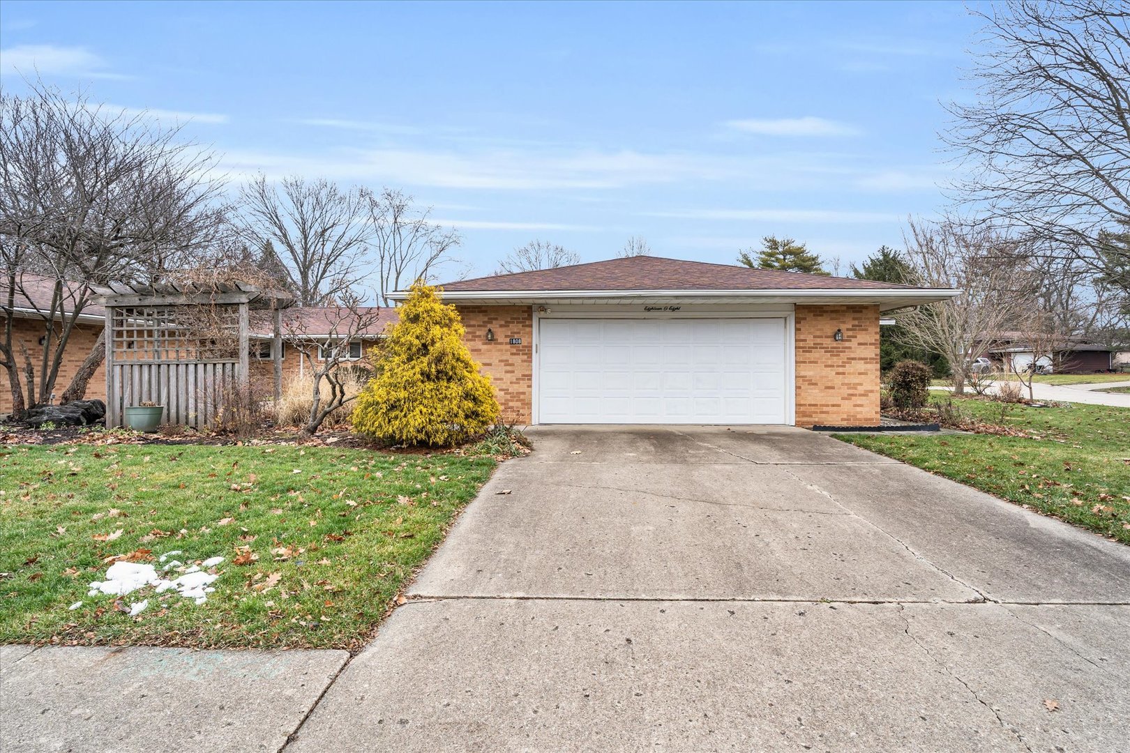 front view of house with a yard