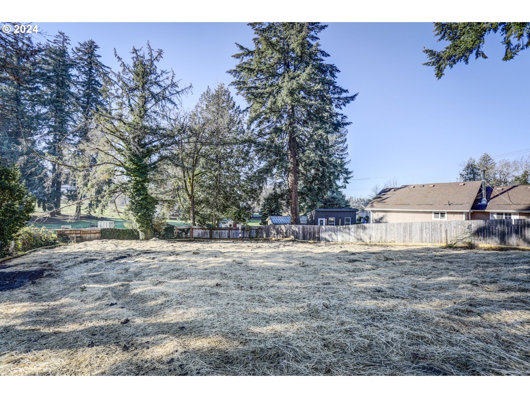 a view of an outdoor space and a yard