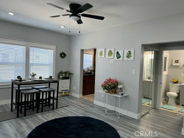 a view of a livingroom with furniture and window