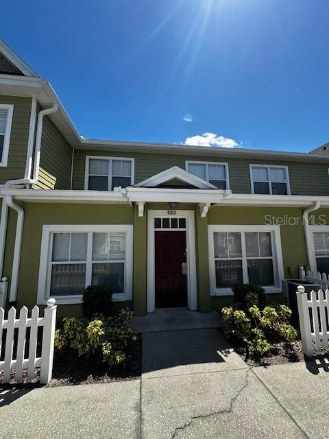 a front view of a house