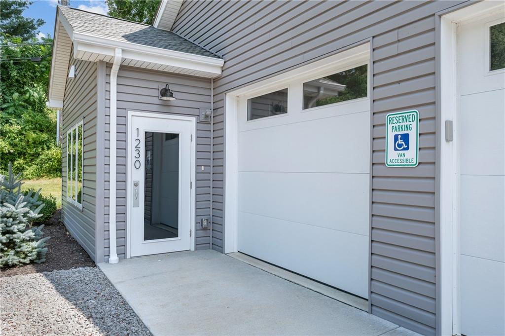 a view of front door and porch