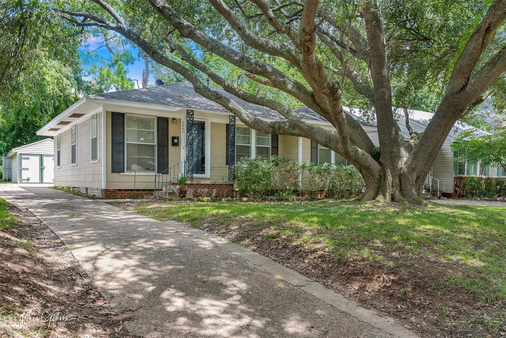 a view of a house with yard and tree s