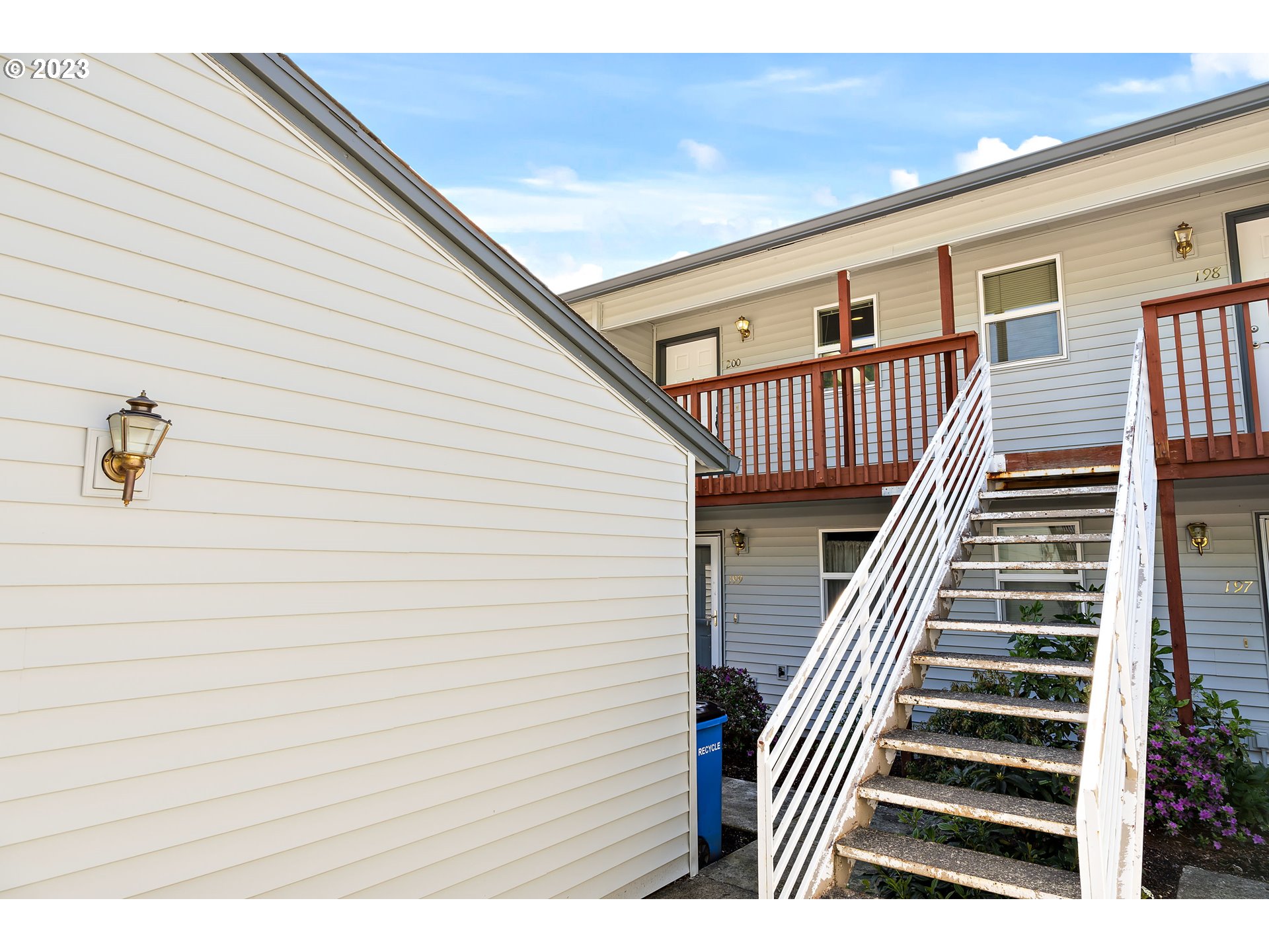 a view of front door and deck