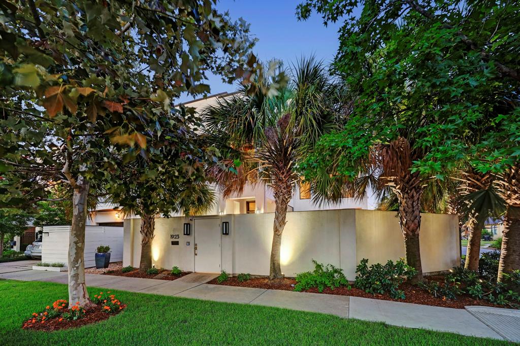 a view of a house with a tree and a yard