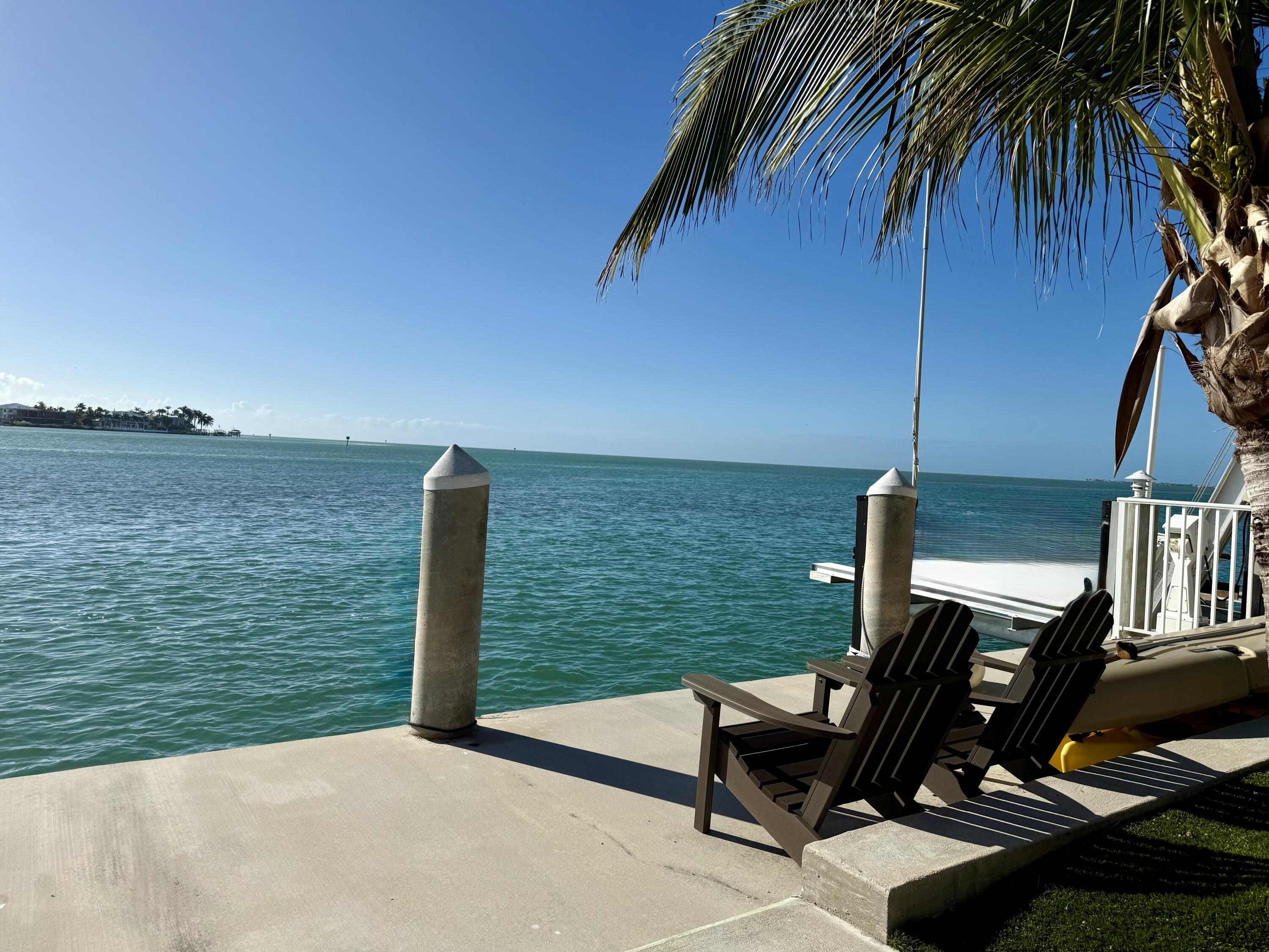 a view of a lake with a outdoor space