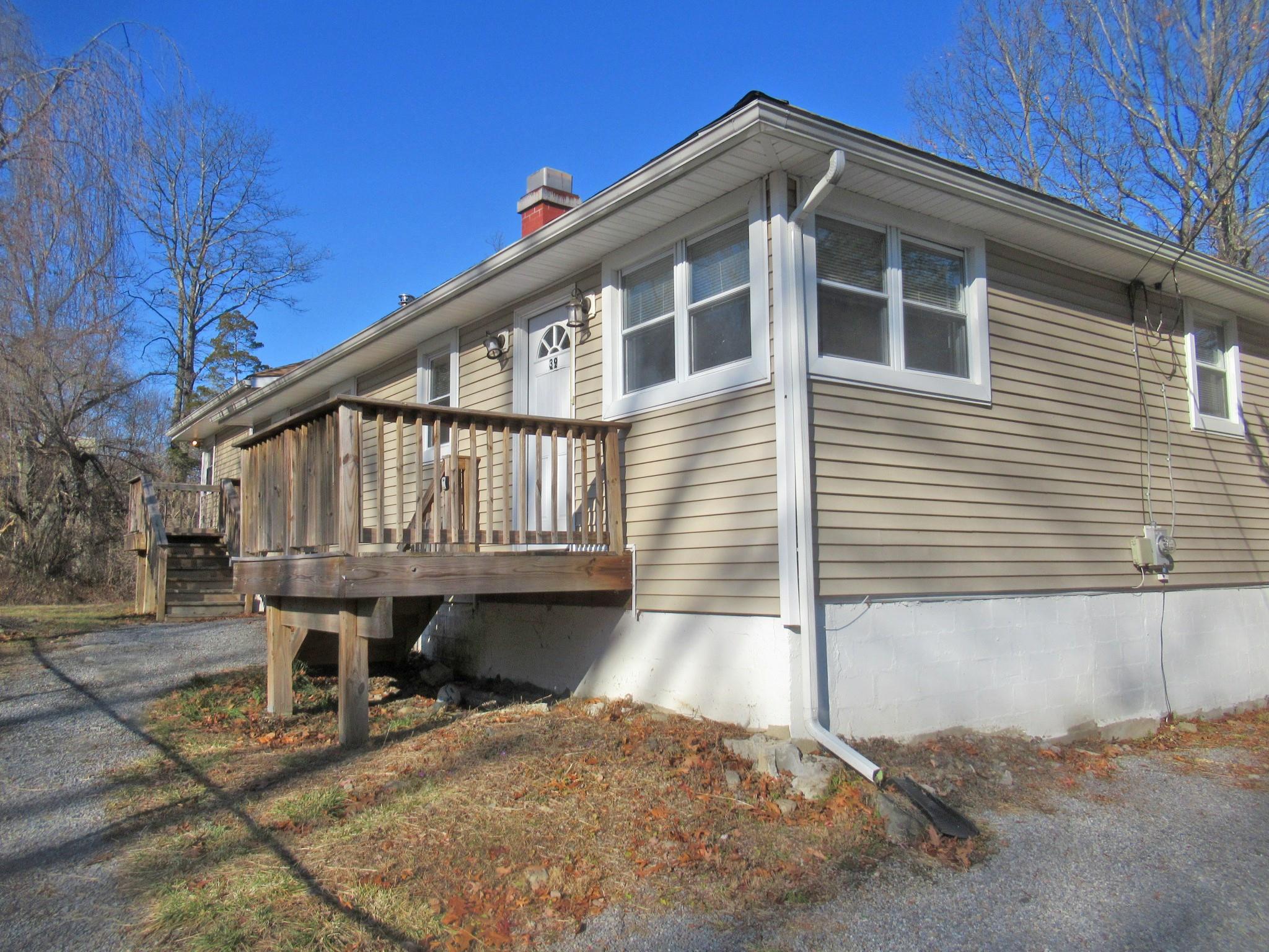 a view of a house with a patio