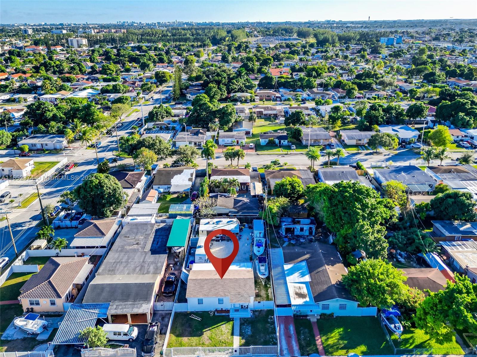 an aerial view of city