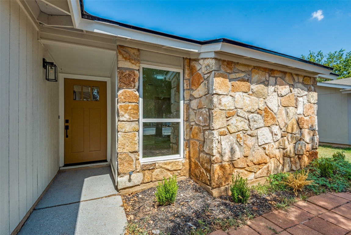 a view of front door