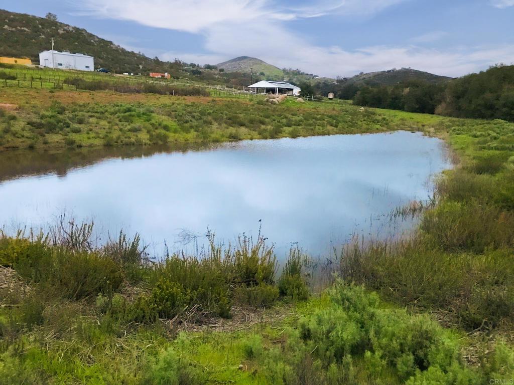 a view of lake with mountain