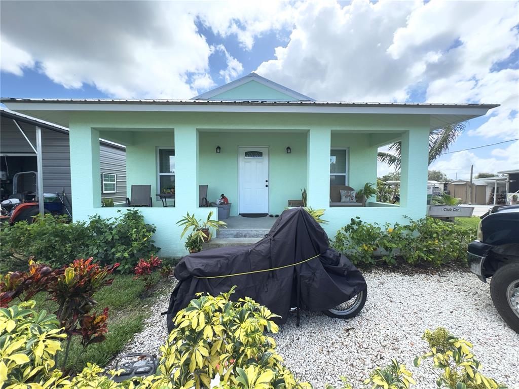 a front view of a house