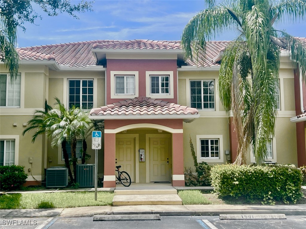 a front view of a house